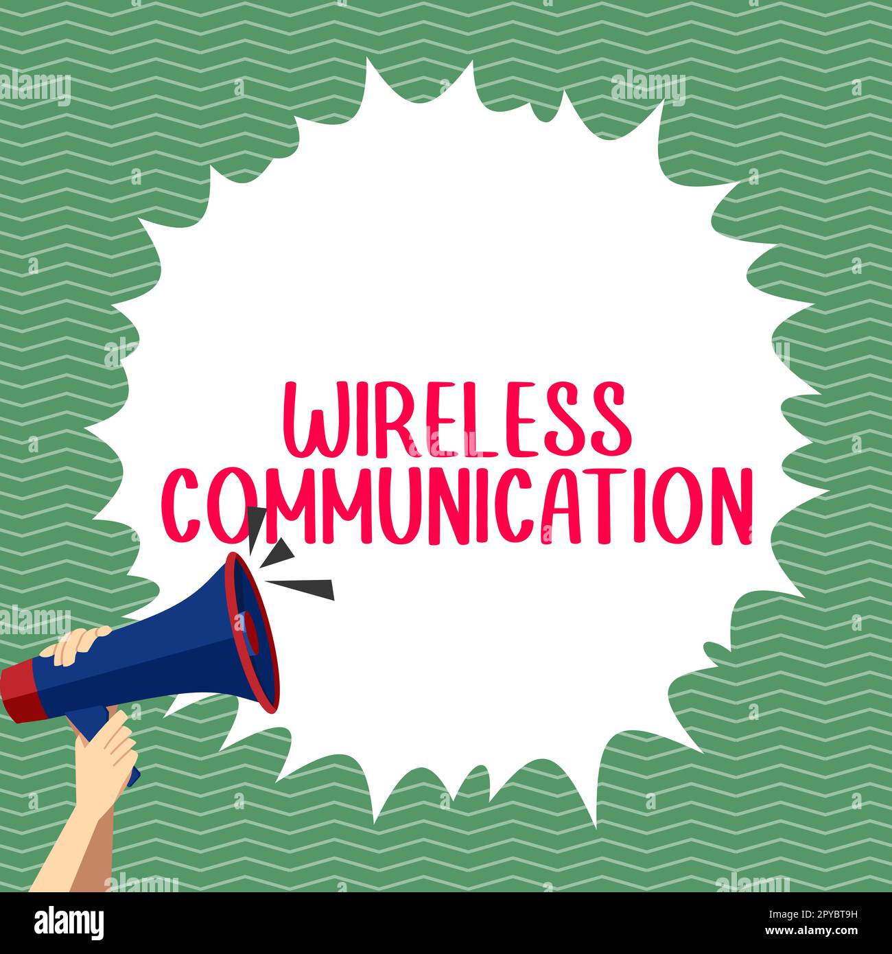 Wireless Sign Communication Hand writing sign Wireless Communication. Concept meaning methods of ...