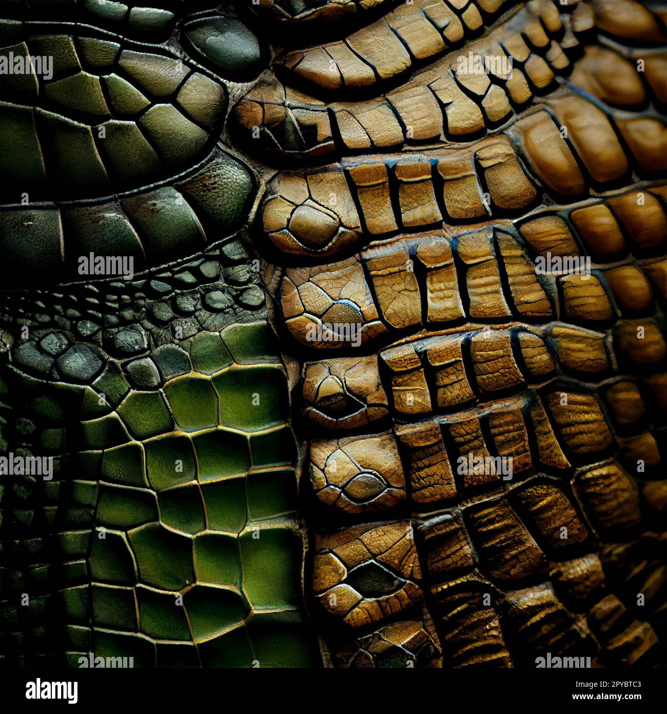 Expensive natural crocodile skin texture AI generated image Stock Photo
