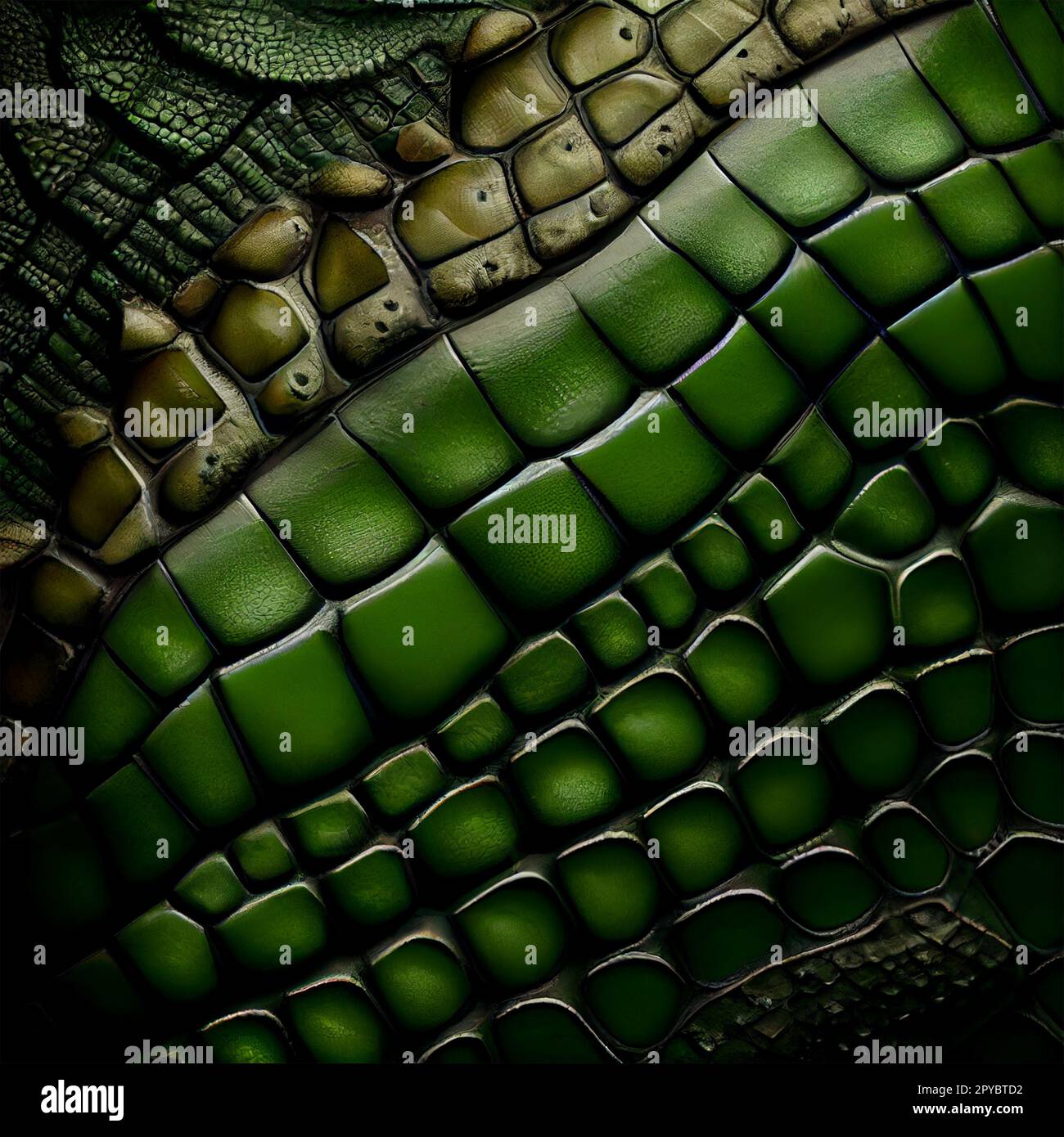 Expensive natural crocodile skin texture AI generated image Stock Photo