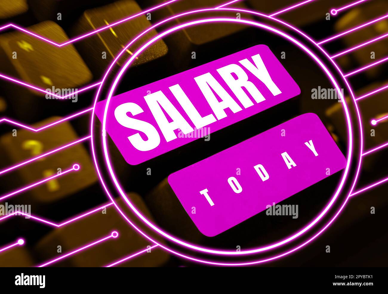 Text caption presenting Salary. Word for fixed regular payment ...