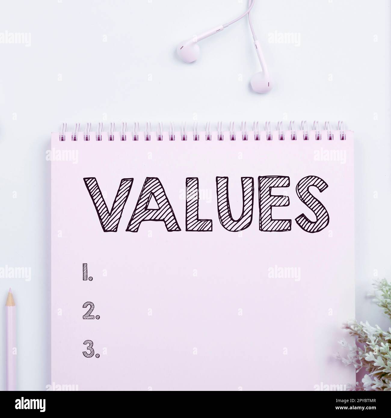Conceptual display Values. Concept meaning regard that something is