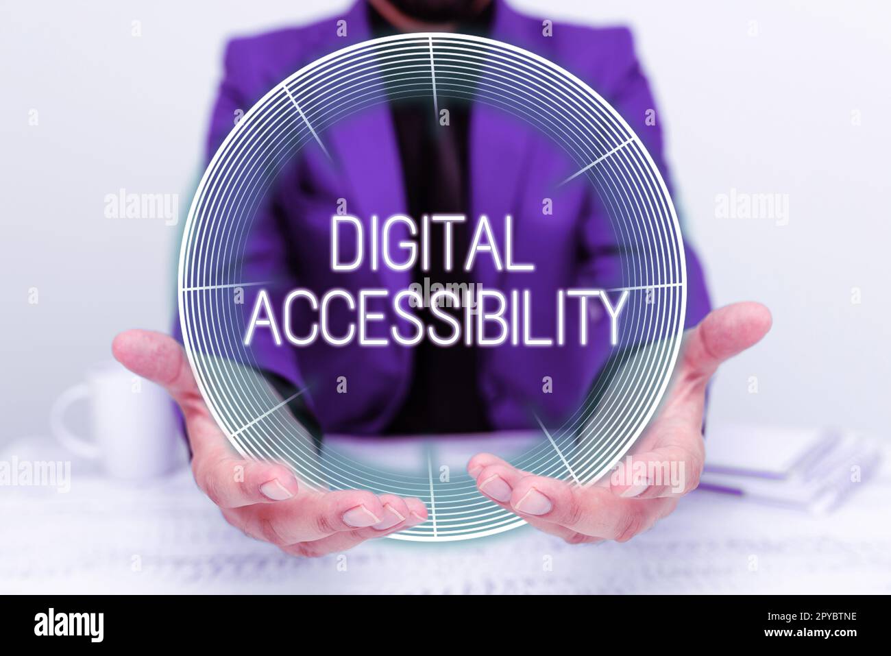 Text sign showing Digital Accessibility. Word Written on electronic ...