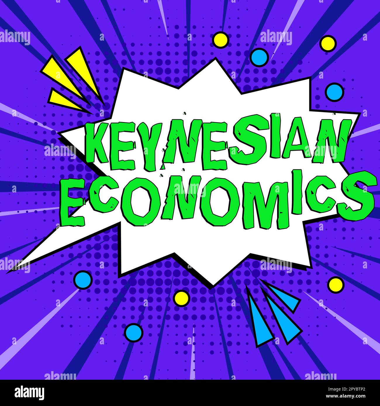 Text showing inspiration Keynesian Economics. Business idea monetary and fiscal programs by government to increase employment Stock Photo