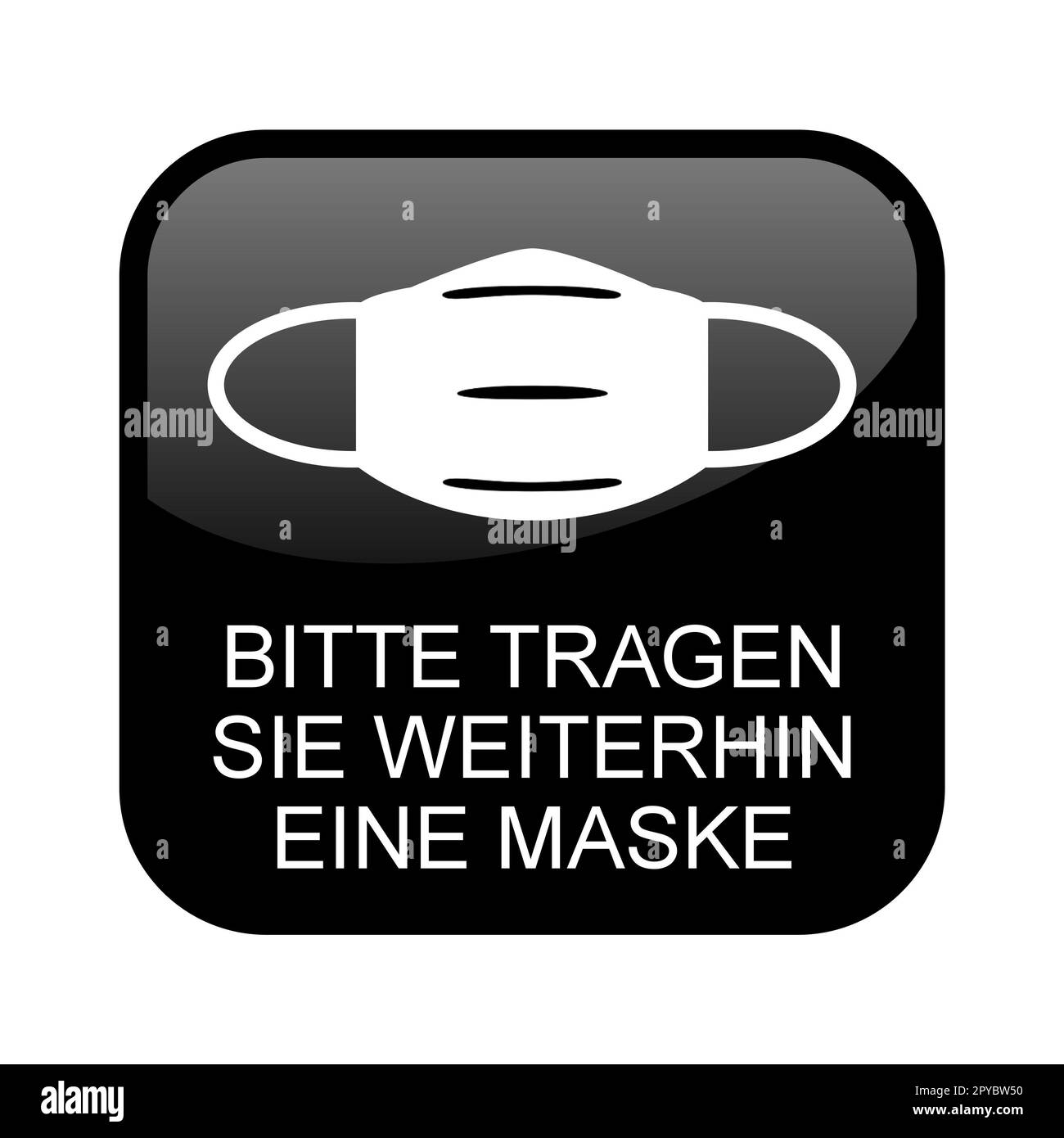 Please wear mask sign Black and White Stock Photos & Images - Alamy