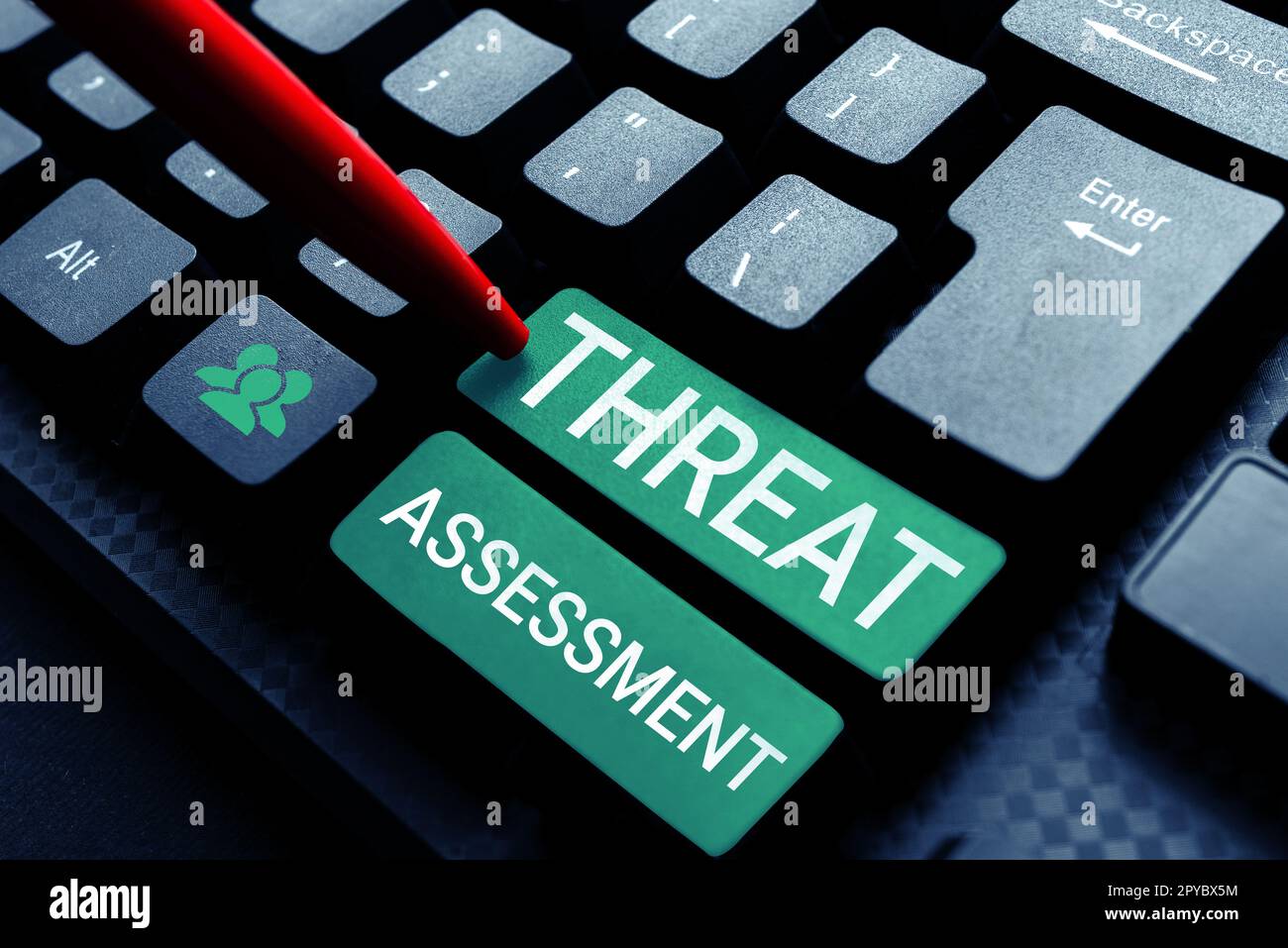 Sign displaying Threat Assessment. Business showcase determining the seriousness of a potential threat Stock Photo