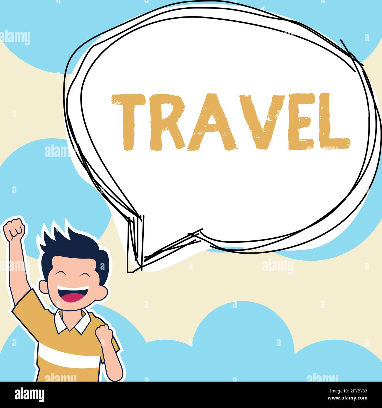 Text sign showing Travel. Word Written on make journey typically of some length outside or inside your country Stock Photo