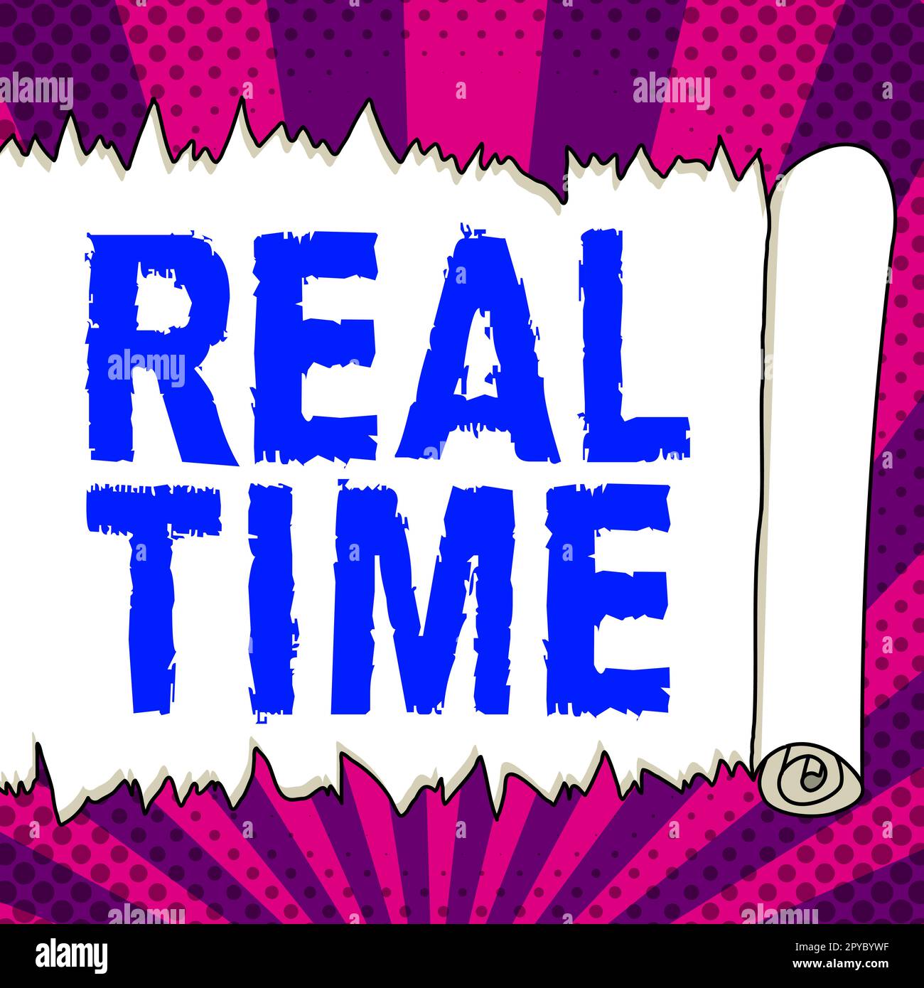 Text sign showing Real Time. Business showcase the actual time during ...