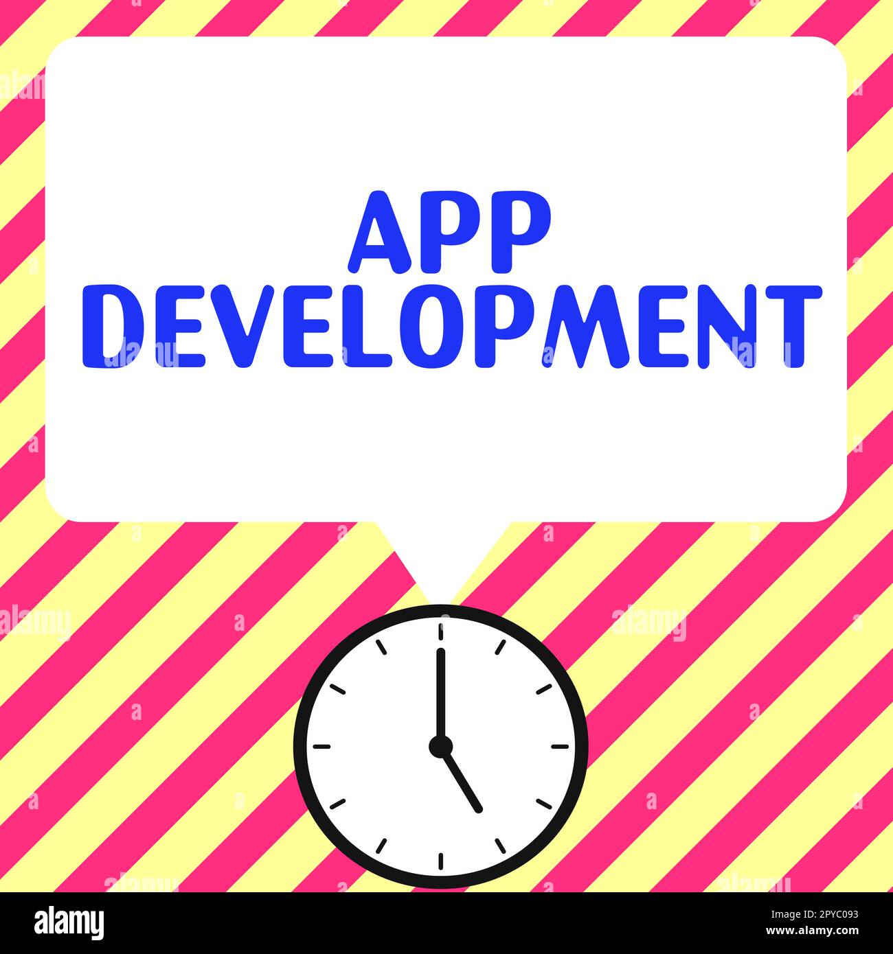 Text showing inspiration App Development. Word Written on Development services for awesome mobile and web experiences Stock Photo