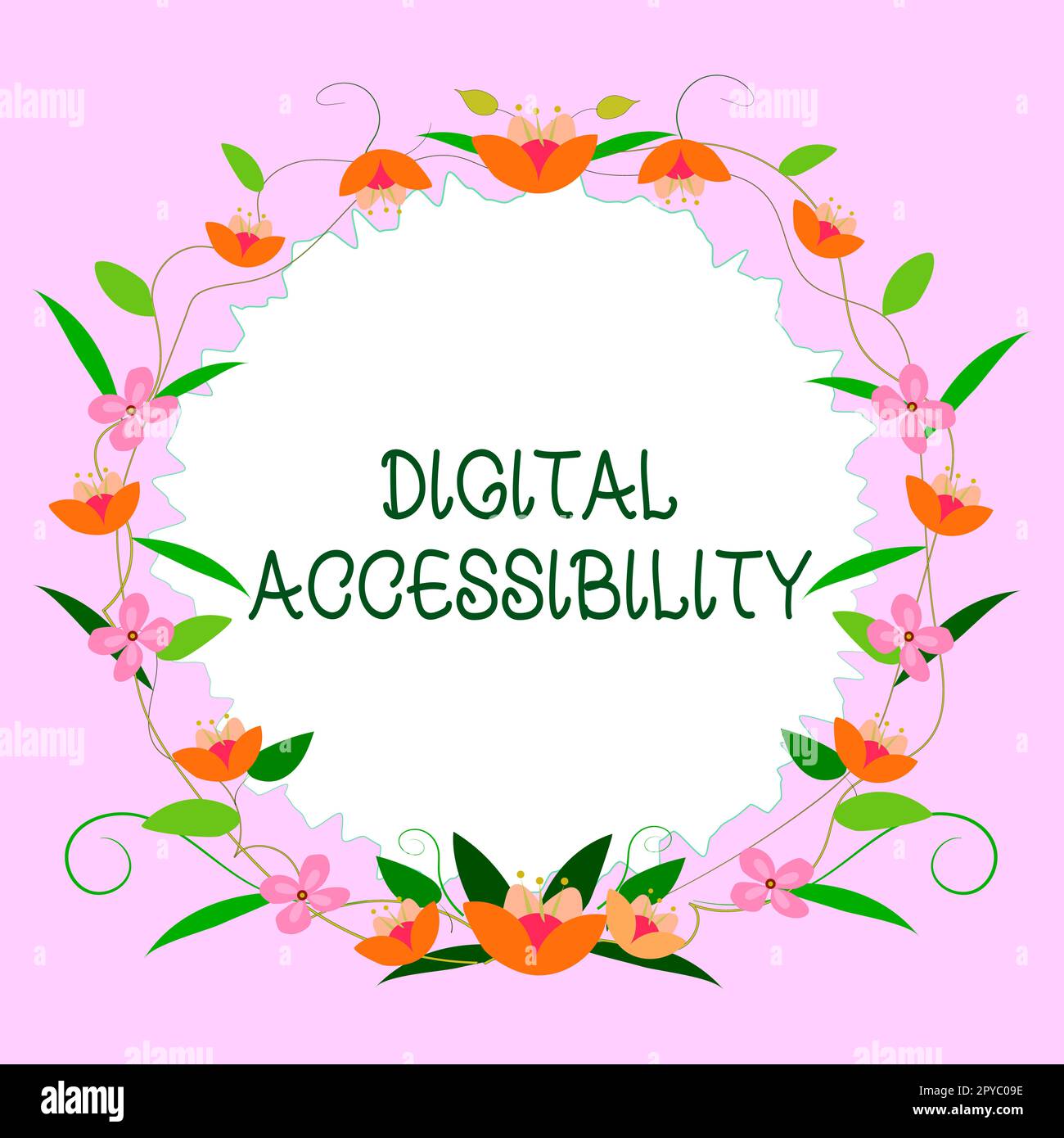 Conceptual display Digital Accessibility. Word Written on electronic technology that generates stores and processes data Stock Photo