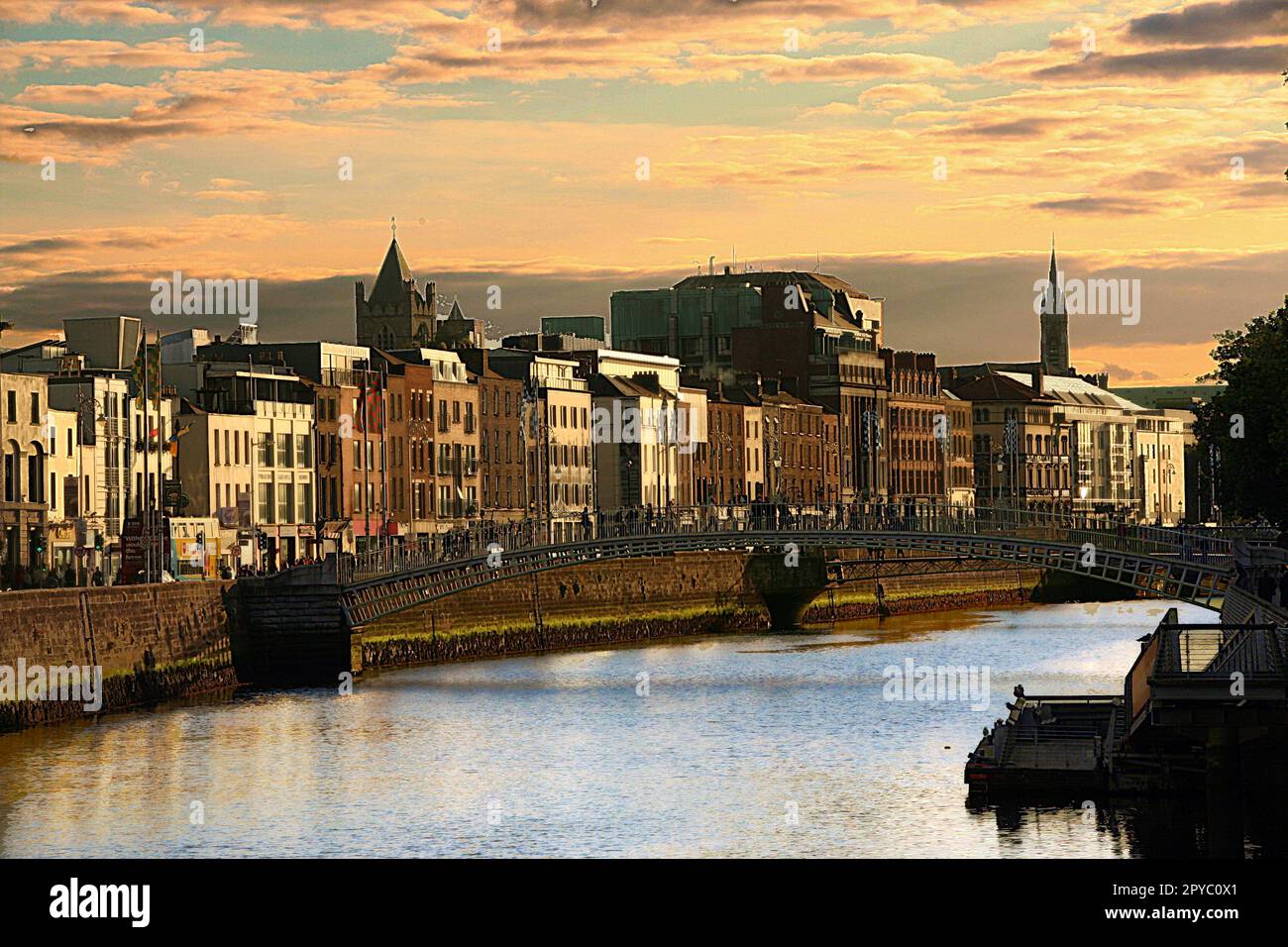 Dublin cityscape Stock Photo