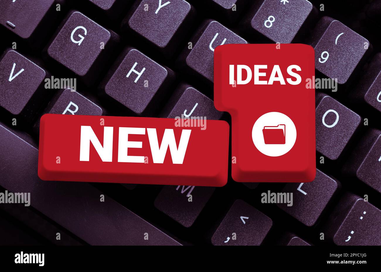 Text sign showing New Ideas. Business showcase something original or fresh and more effective innovation Stock Photo