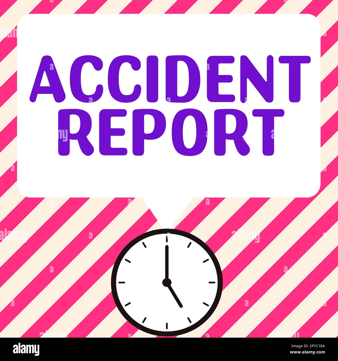 Conceptual display Accident Report. Business idea A form that is filled out record details of an unusual event Stock Photo