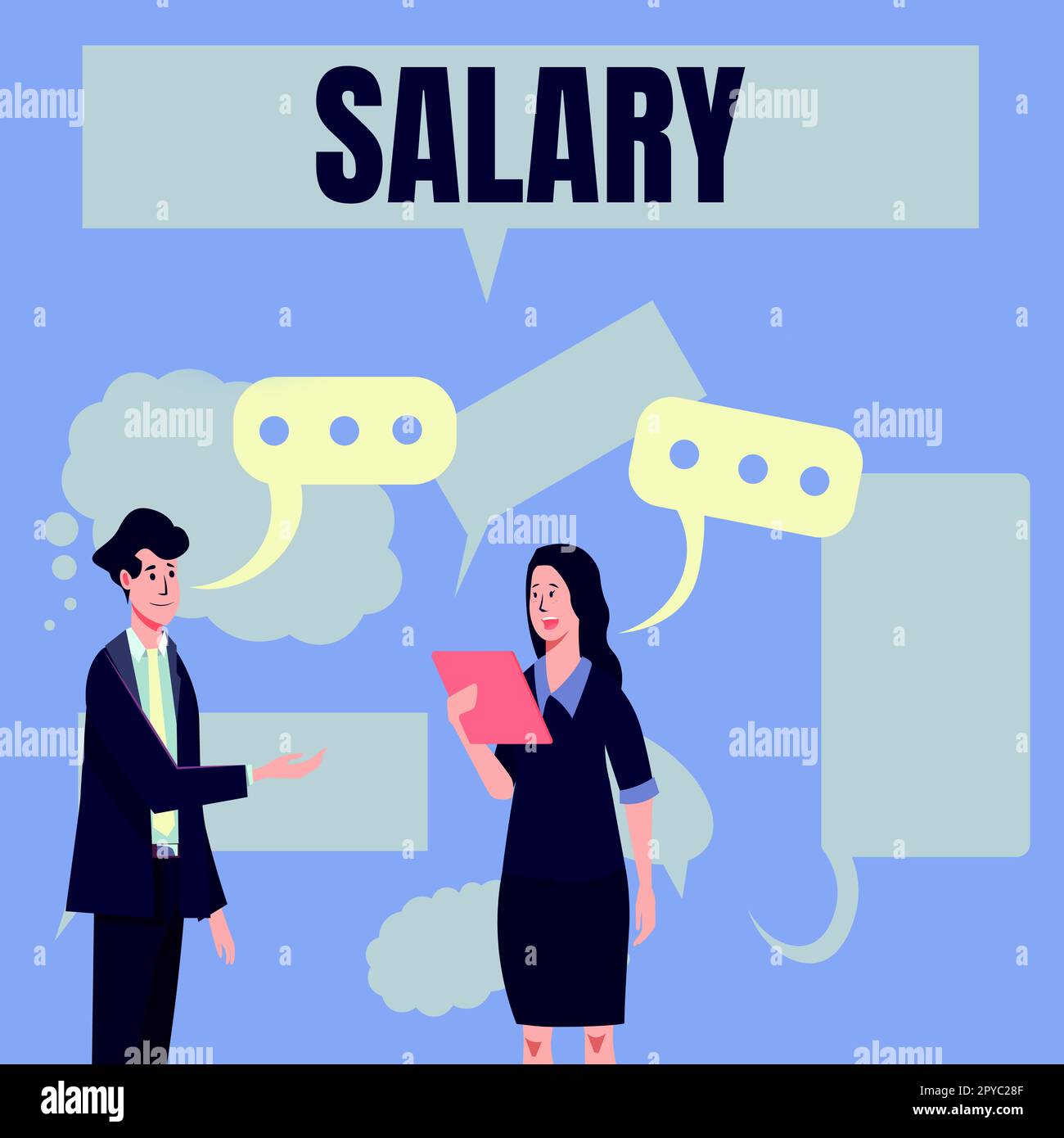 Sign displaying Salary. Word Written on fixed regular payment typically ...