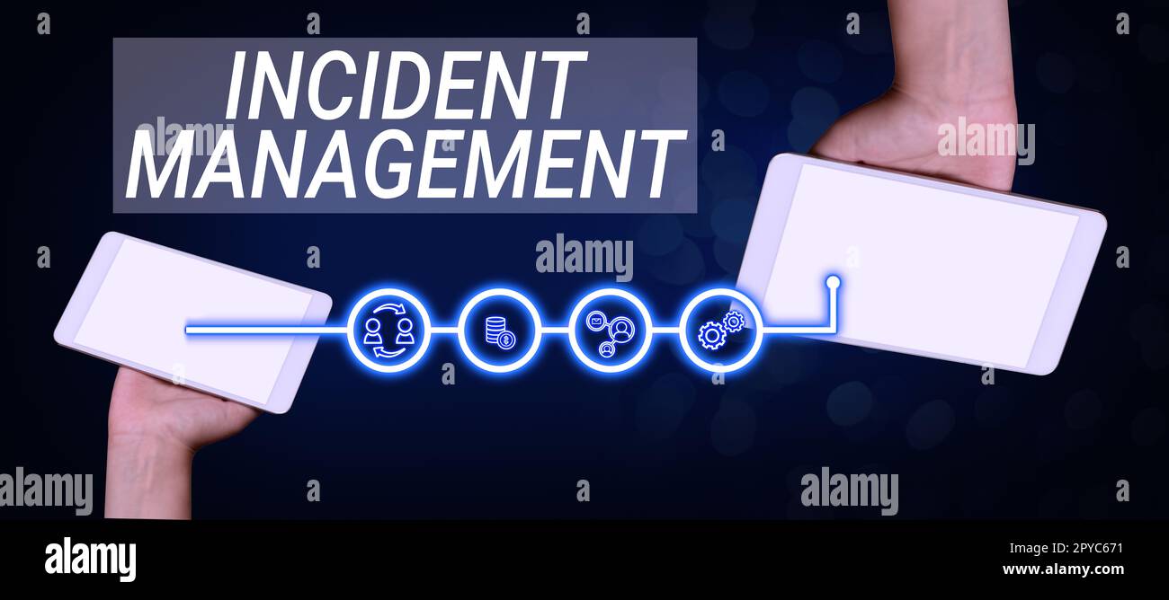 Conceptual Display Incident Management Business Approach Process To