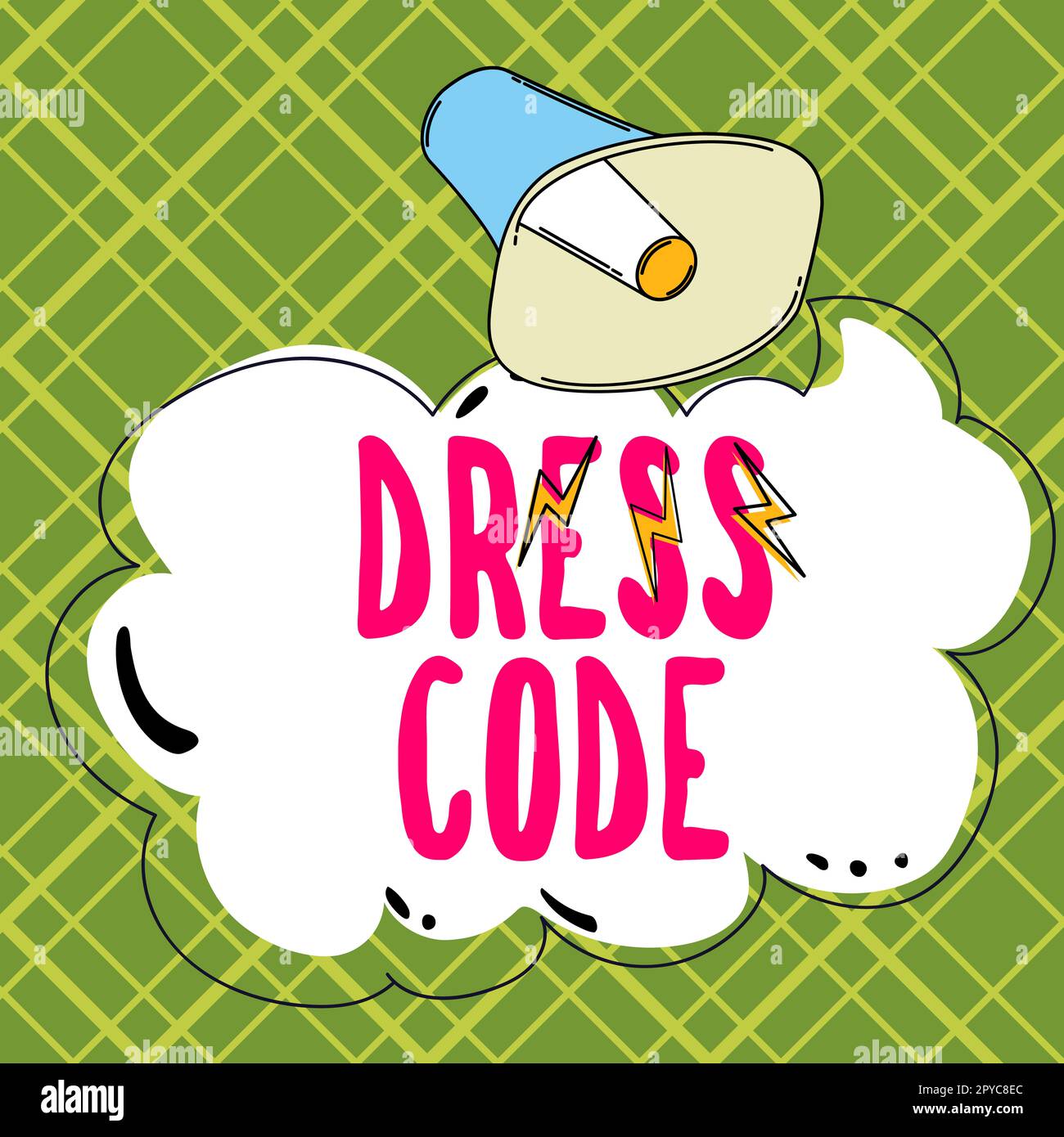 Handwriting text Dress Code. Business concept an accepted way of dressing for a particular occasion or group Stock Photo