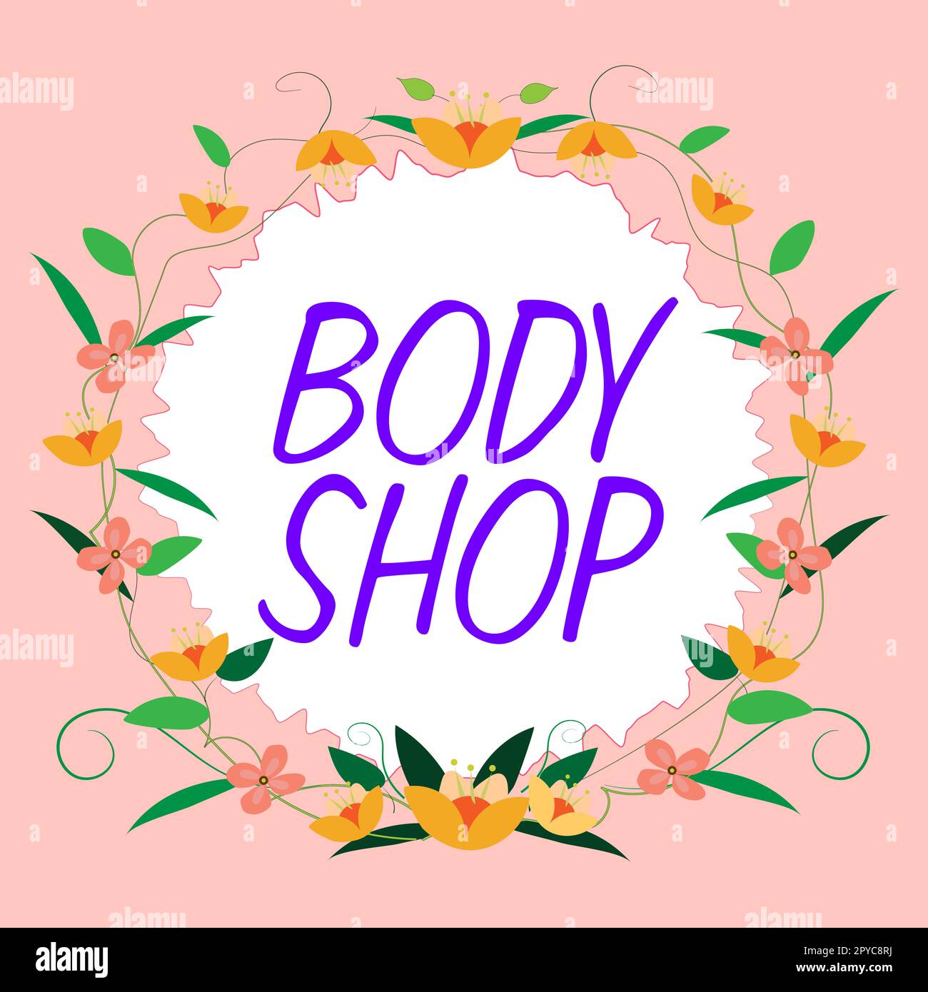 Handwriting text Body Shop. Business overview a shop where automotive bodies are made or repaired Stock Photo