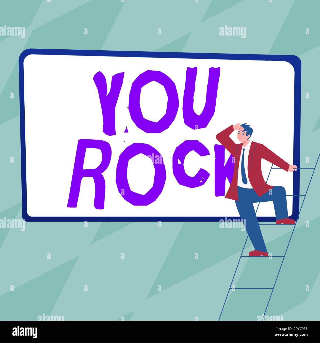 Conceptual caption You Rock. Word Written on slang phrase of praise or