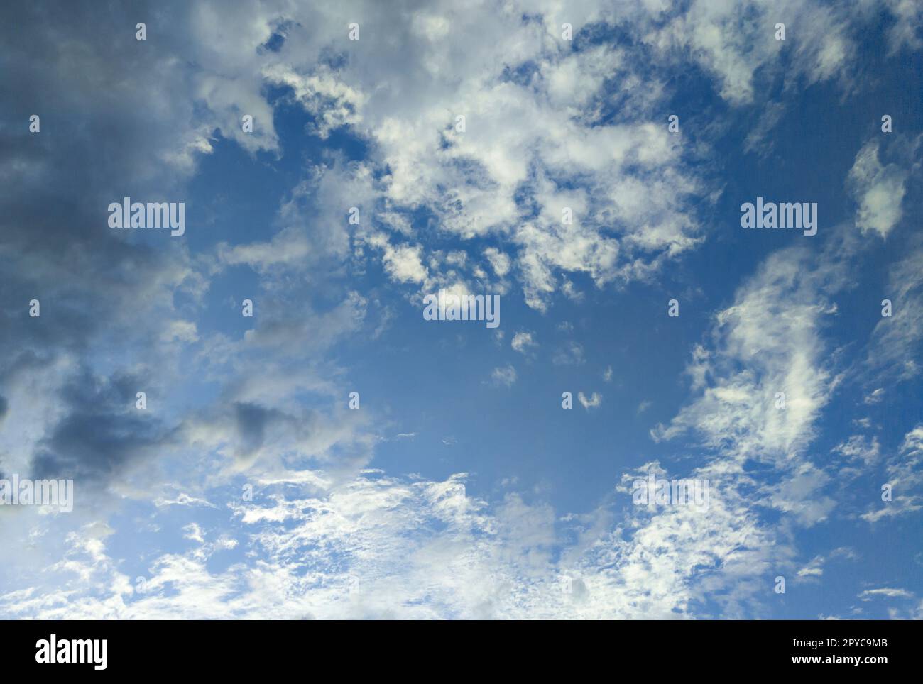 Empty blue sky clear skyline background Stock Photo
