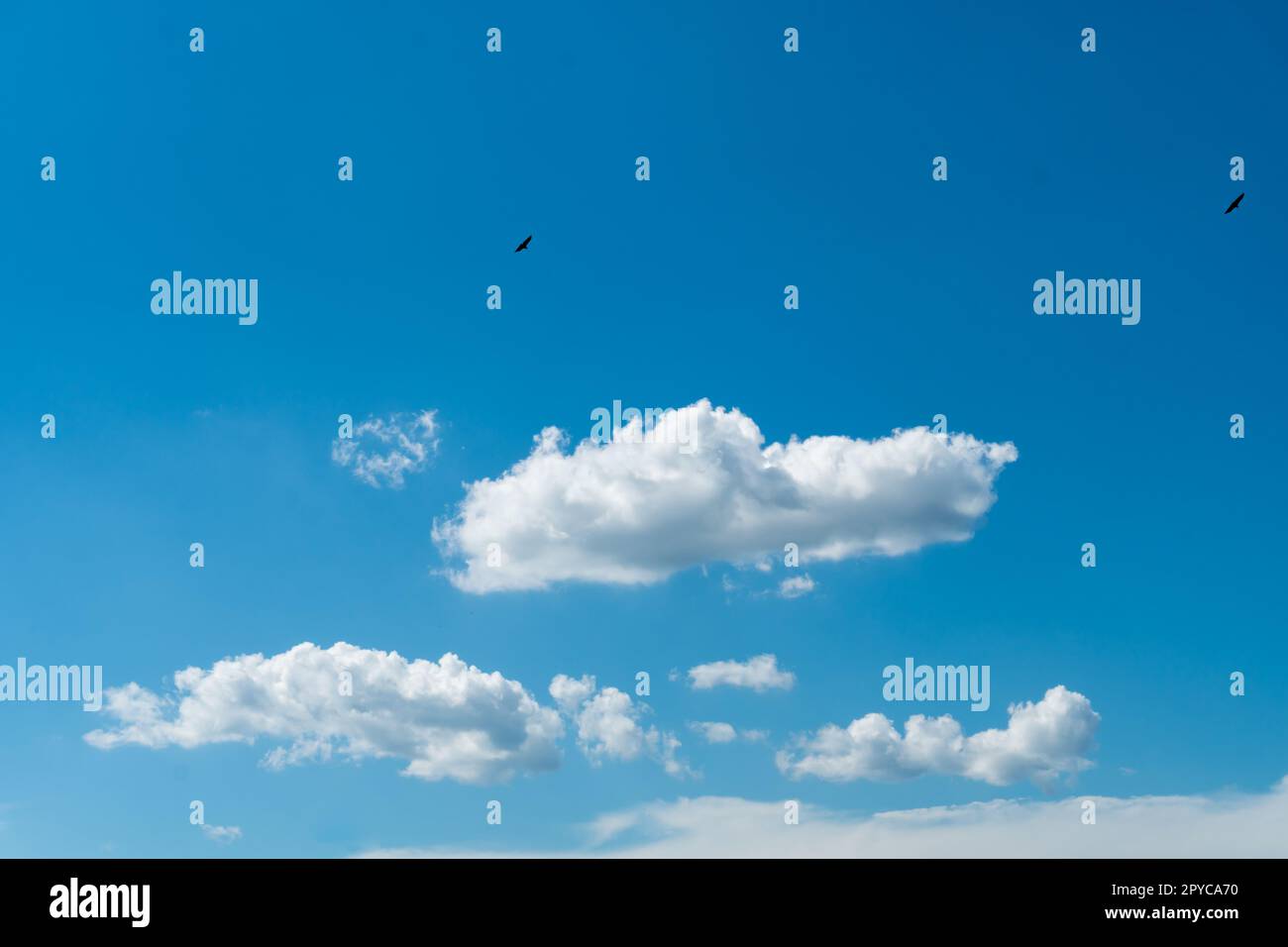 Blue sky background with clouds Stock Photo - Alamy
