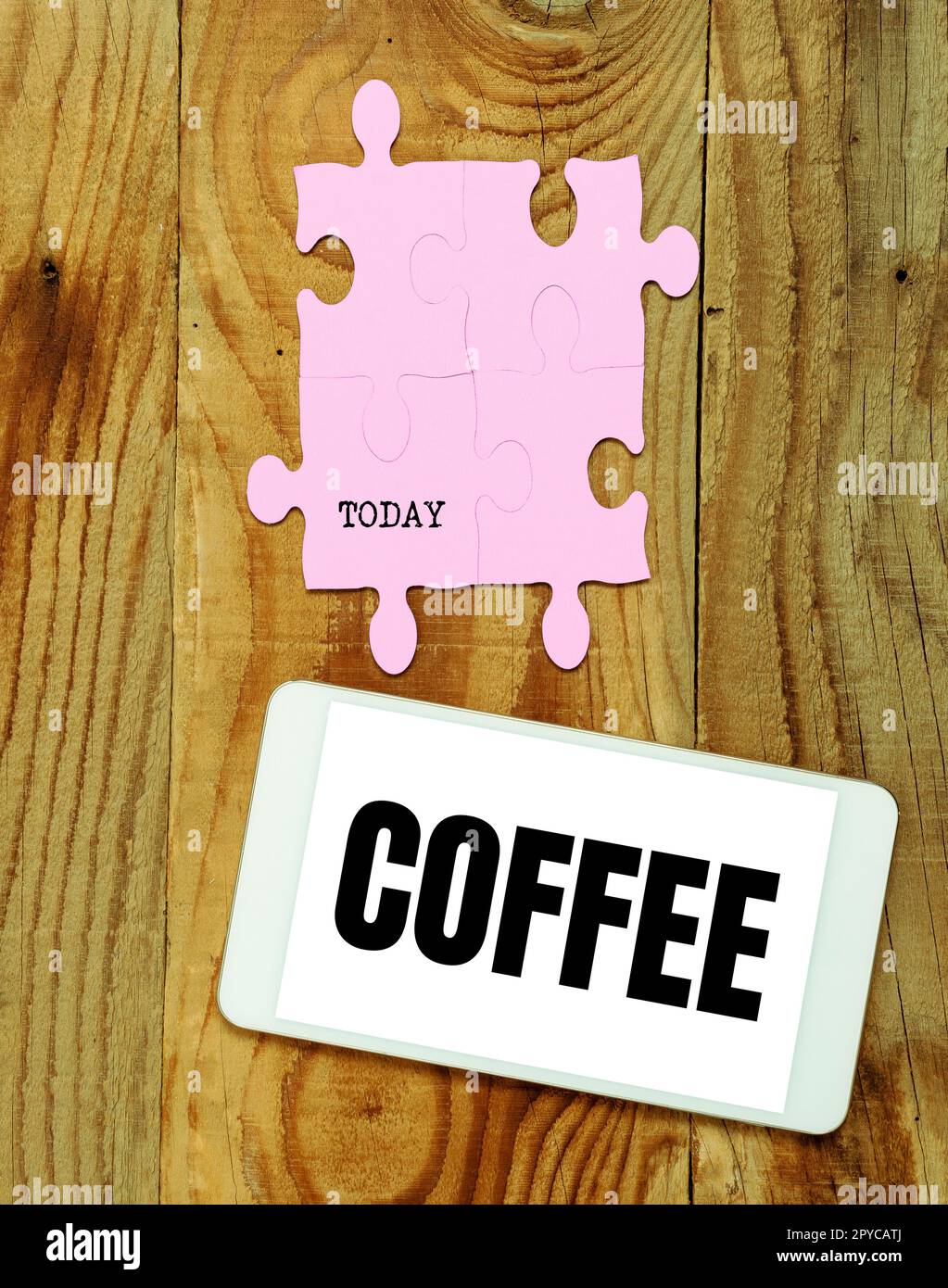 Hand writing sign Coffee. Concept meaning hot drink made from the