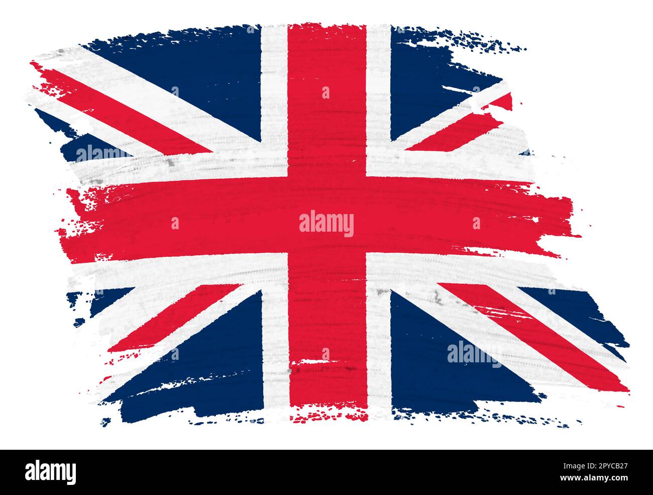 A Great Britain flag background paint splash brushstroke 3d