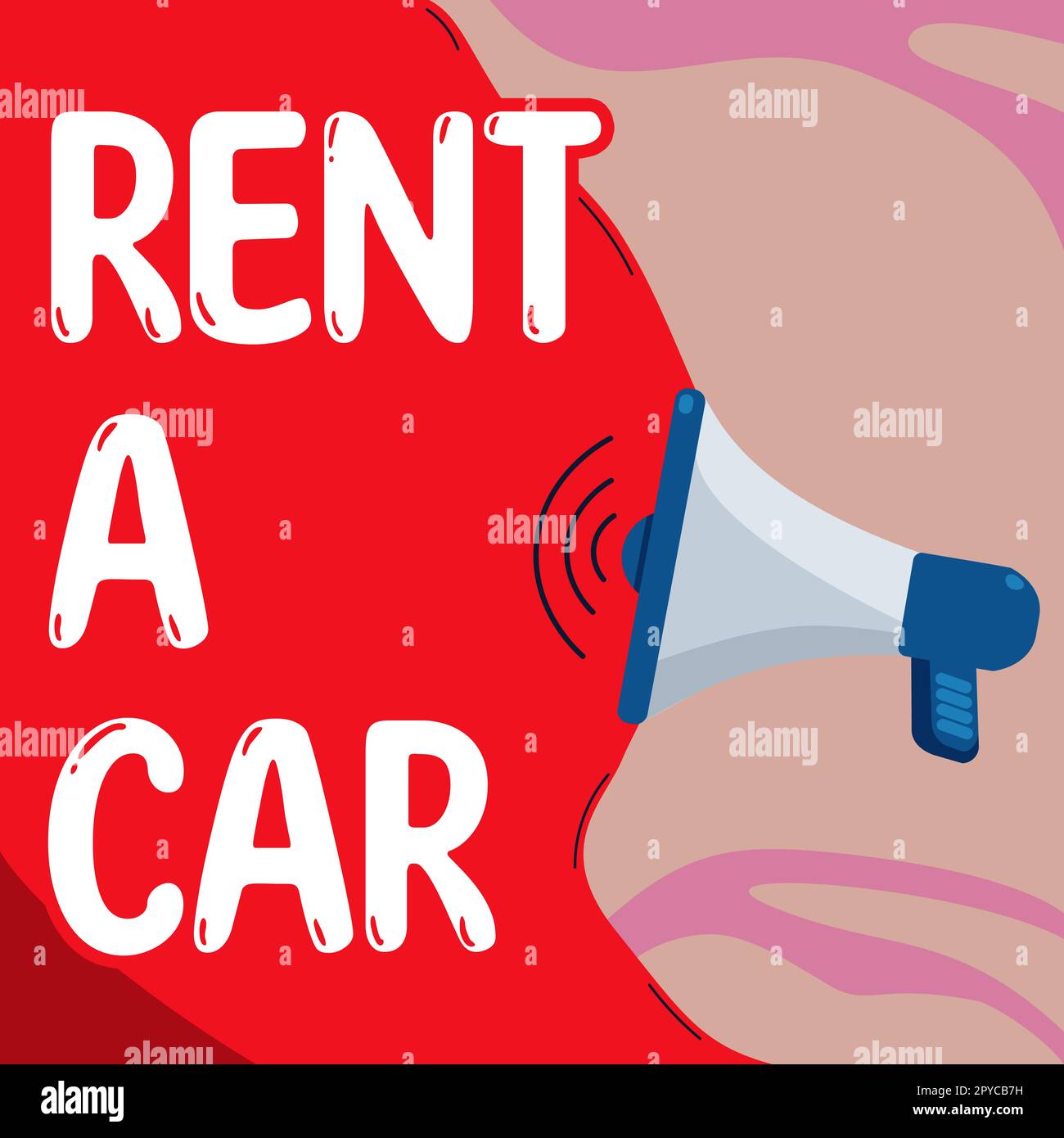 Conceptual display Rent A Car. Word Written on paying for temporary vehicle usage from one day to months Stock Photo