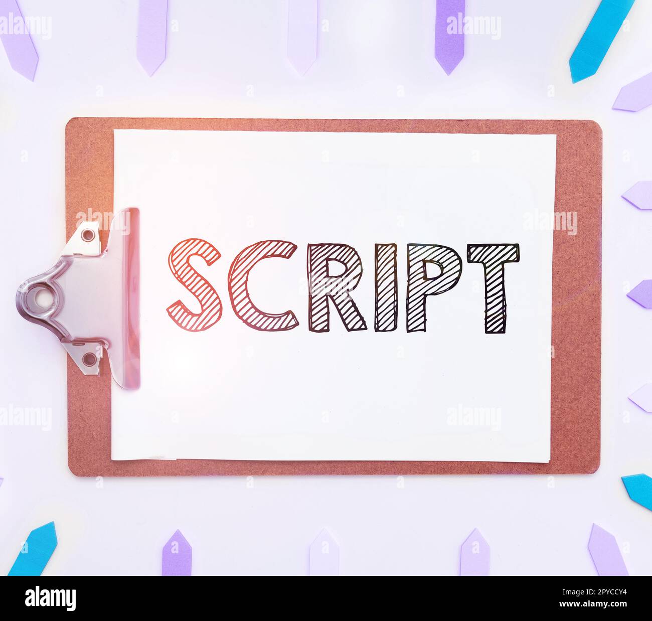 Sign displaying Script. Word Written on handwriting as distinct from ...