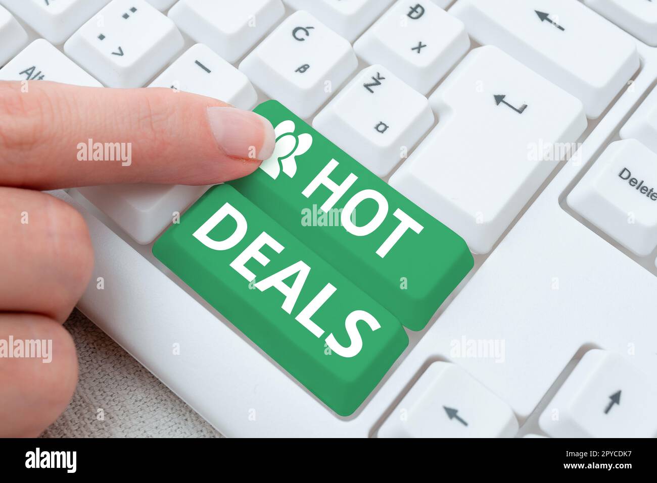 Text caption presenting Hot Deals. Conceptual photo An agreement ...