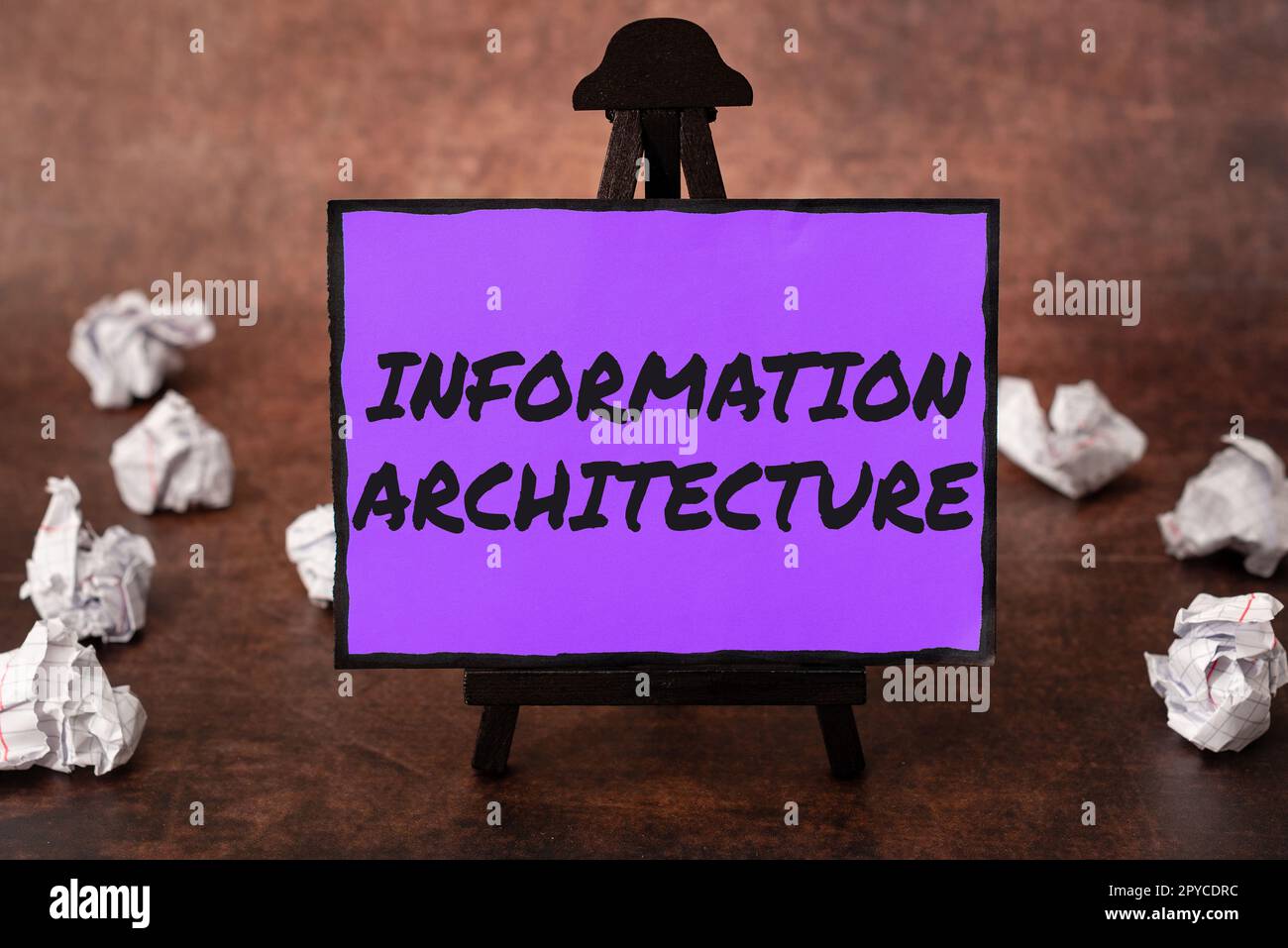 Text showing inspiration Information Architecture. Word Written on structural design shared information environments Stock Photo