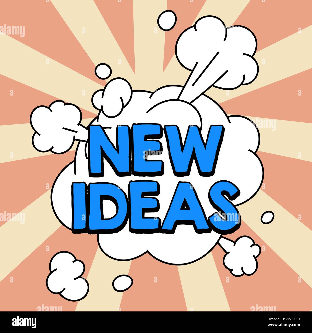 Sign displaying New Ideas. Conceptual photo something original or fresh and more effective innovation Stock Photo