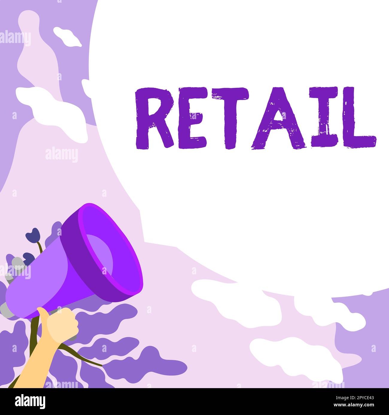 Text showing inspiration Retail. Business concept Sale of goods to ...