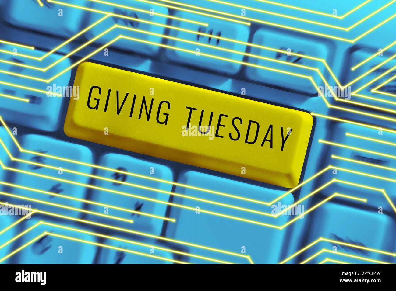 Text caption presenting Giving Tuesday. Word Written on international day of charitable giving Hashtag activism Stock Photo