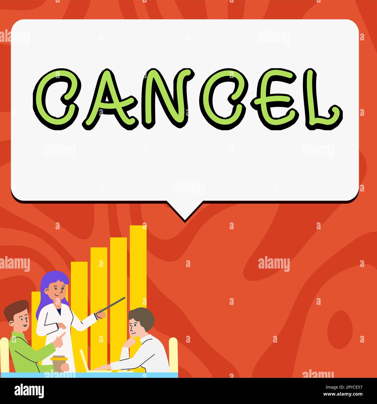 Sign displaying Cancel. Internet Concept To decide or announce that planned event will not take place Stock Photo