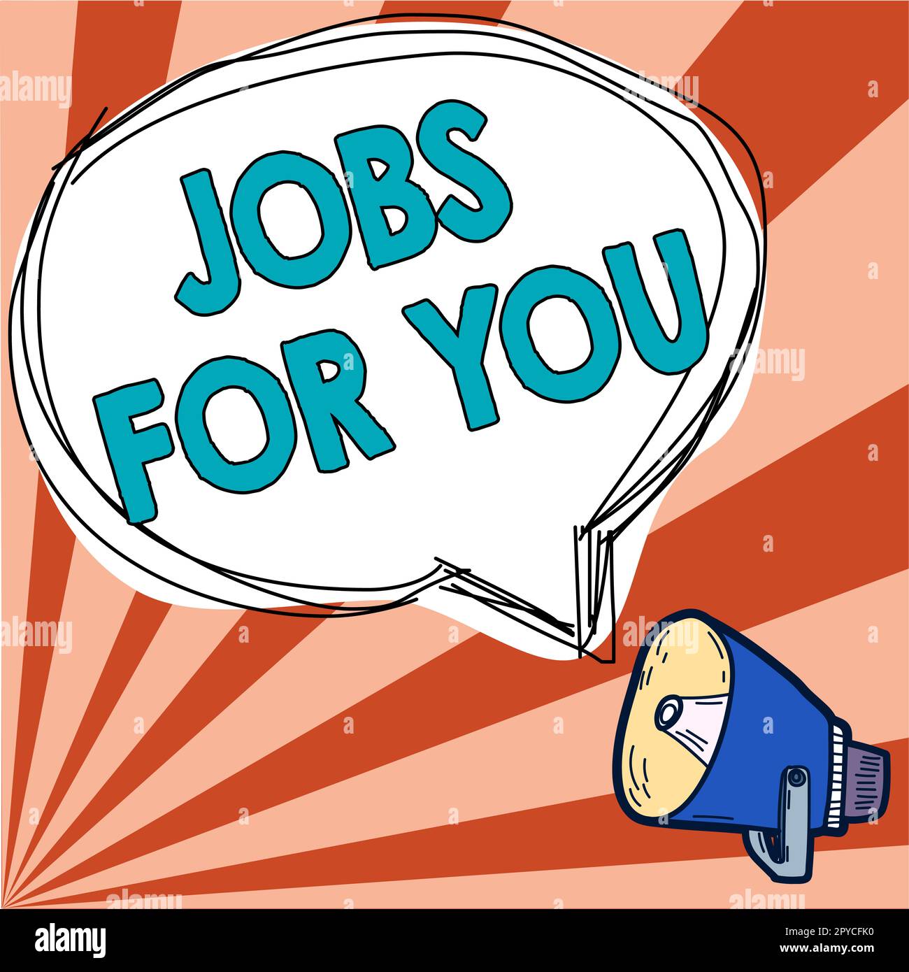 Hand writing sign Jobs For You, Word Written on List of available