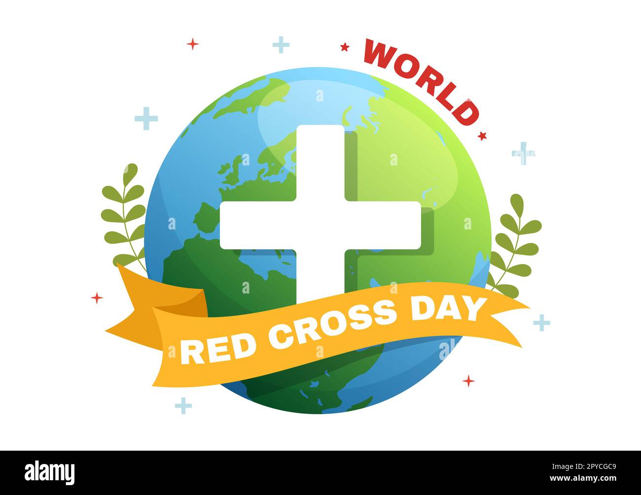 World Red Cross Day on May 8 Illustration to Medical Health and ...