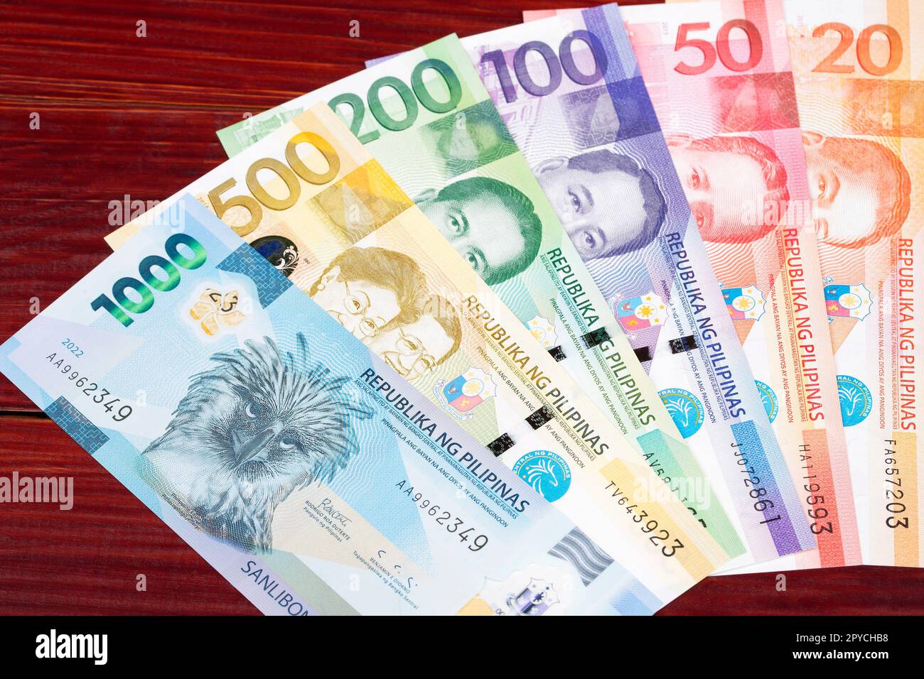 Philippine peso a business background Stock Photo