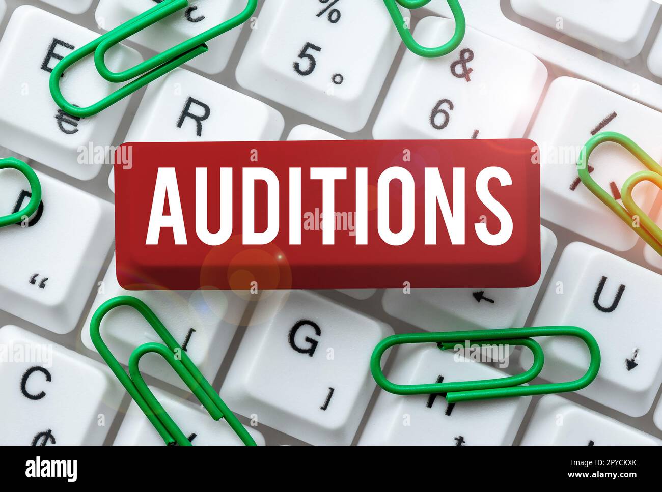 Hand writing sign Auditions. Business showcase a trial performance to ...
