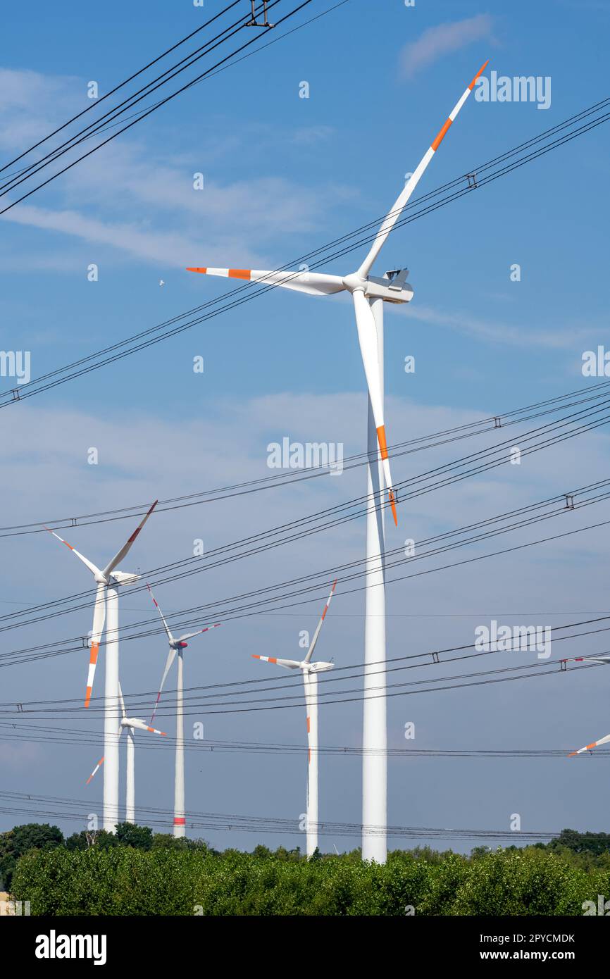 Electrical cables wind turbines hi-res stock photography and images - Alamy