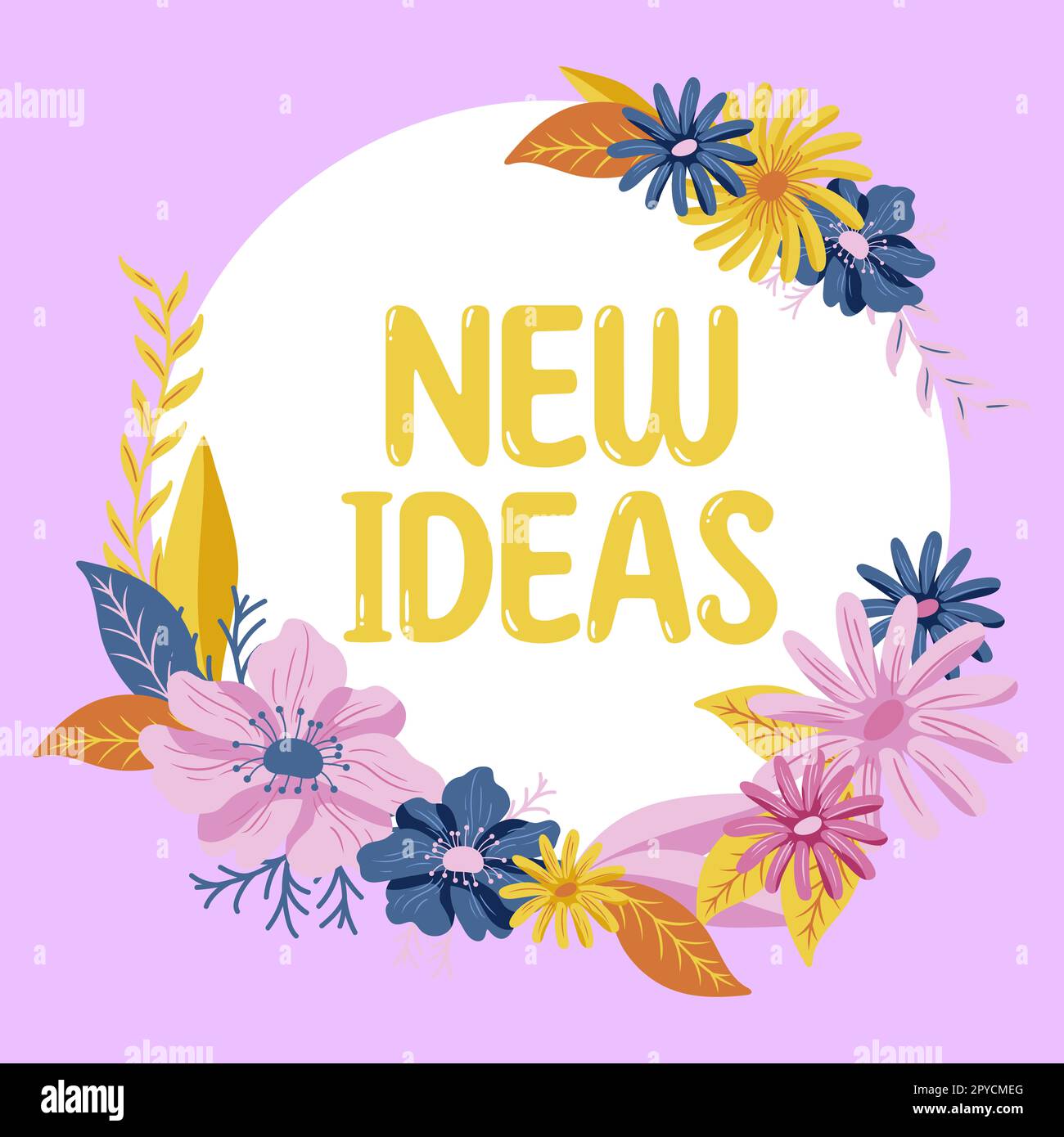 Sign displaying New Ideas. Word Written on something original or fresh and more effective innovation Stock Photo