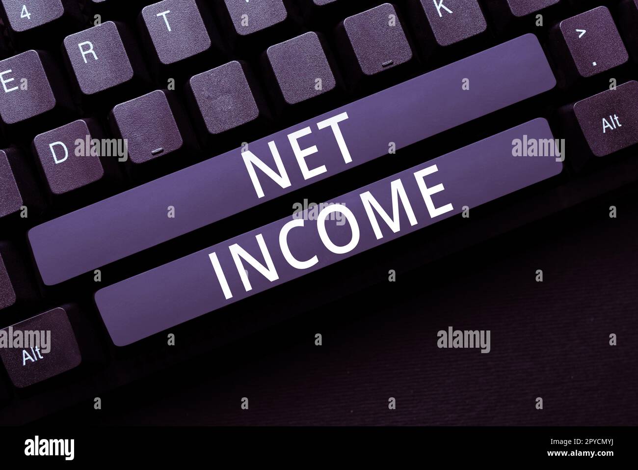Net Income Sign Inspiration showing sign Net Income. Conceptual photo the gross income ...