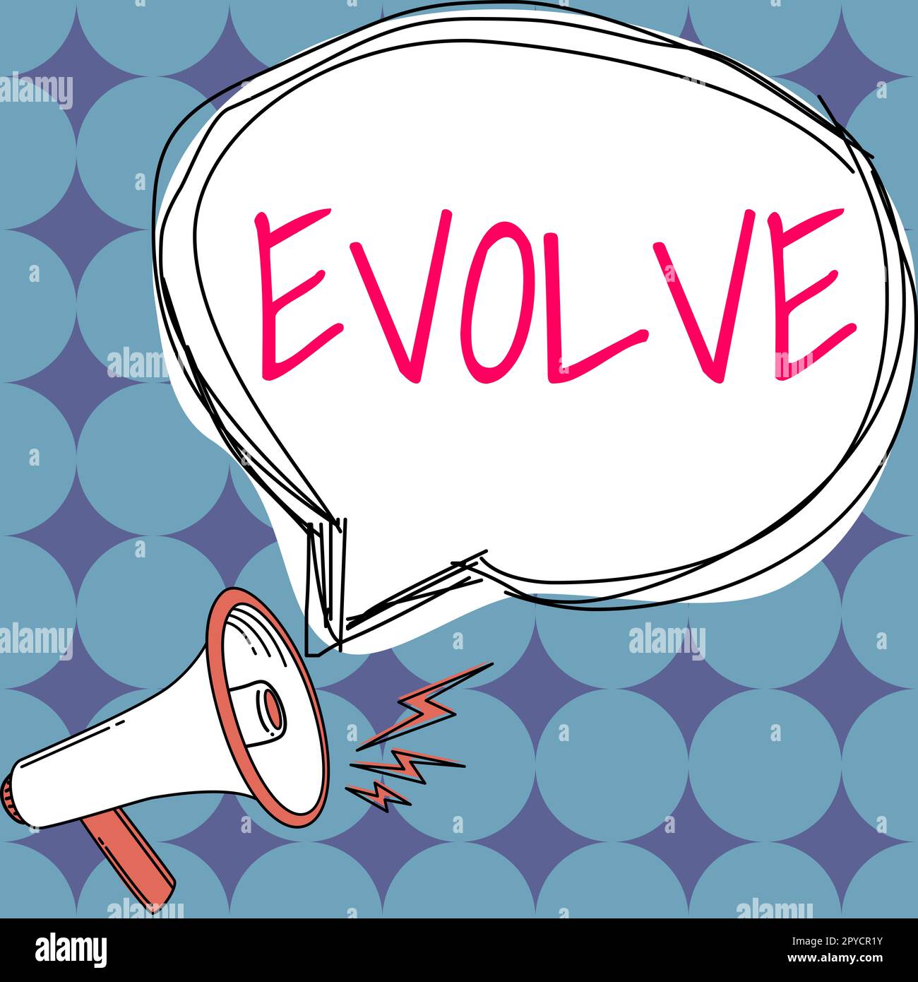 Sign displaying Evolve. Business approach develop gradually Improve your skills physique or personality Stock Photo
