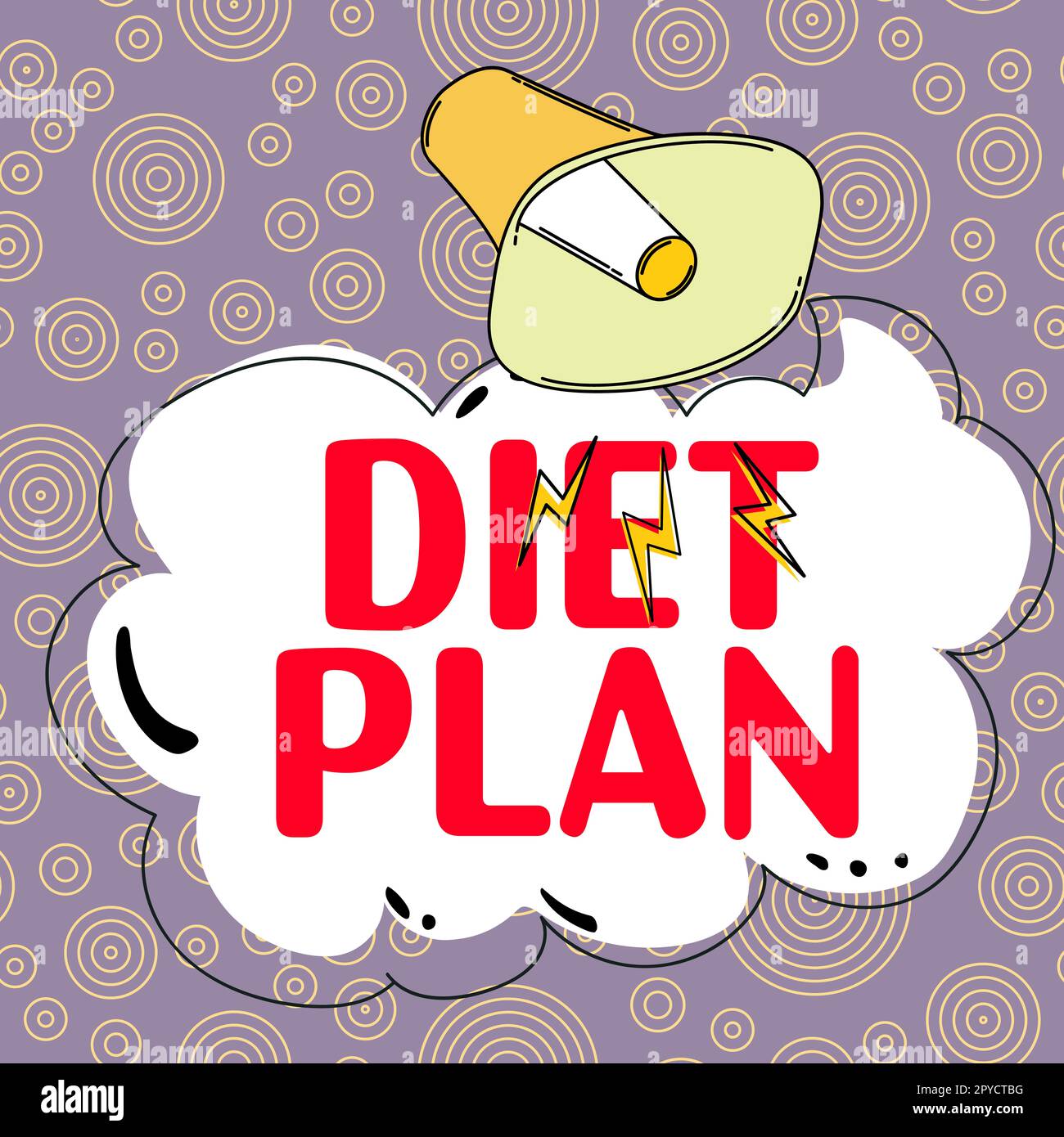 Handwriting text Diet Plan. Business approach Use of specific intake of ...