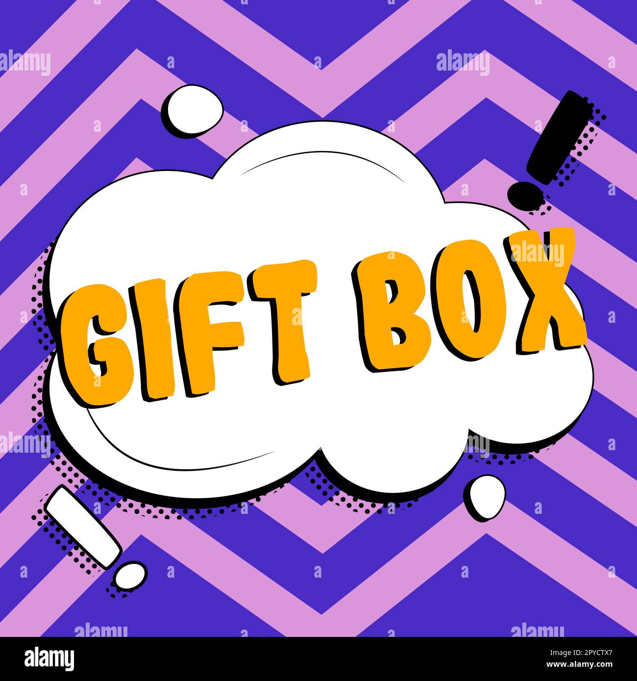 Text caption presenting Gift Box. Conceptual photo A small cointainer ...