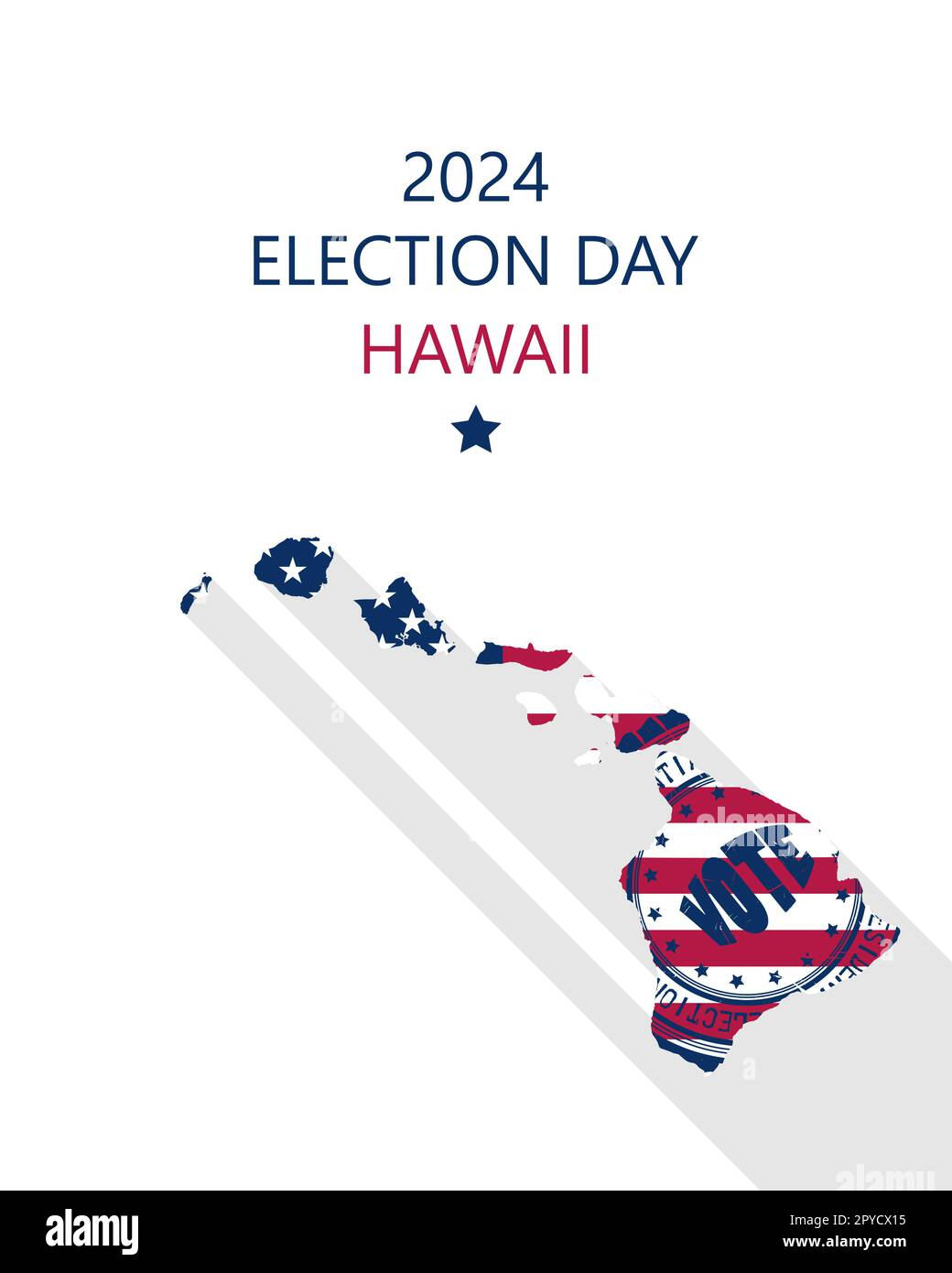 2024 United States of America Presidential Election Hawaii vector