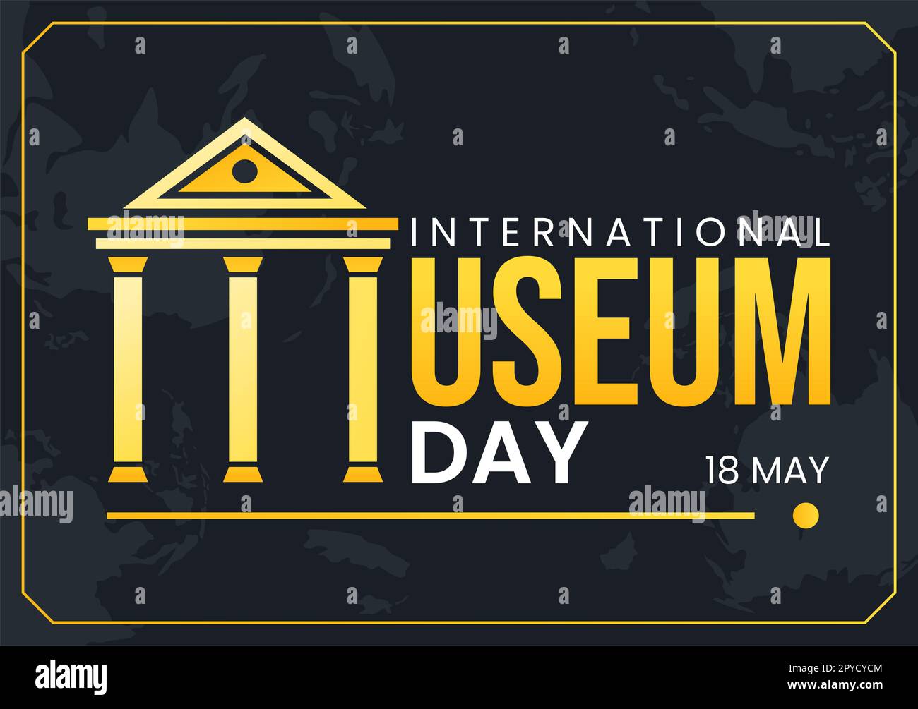 International Museum Day on May 18 Illustration with Building Gallery ...