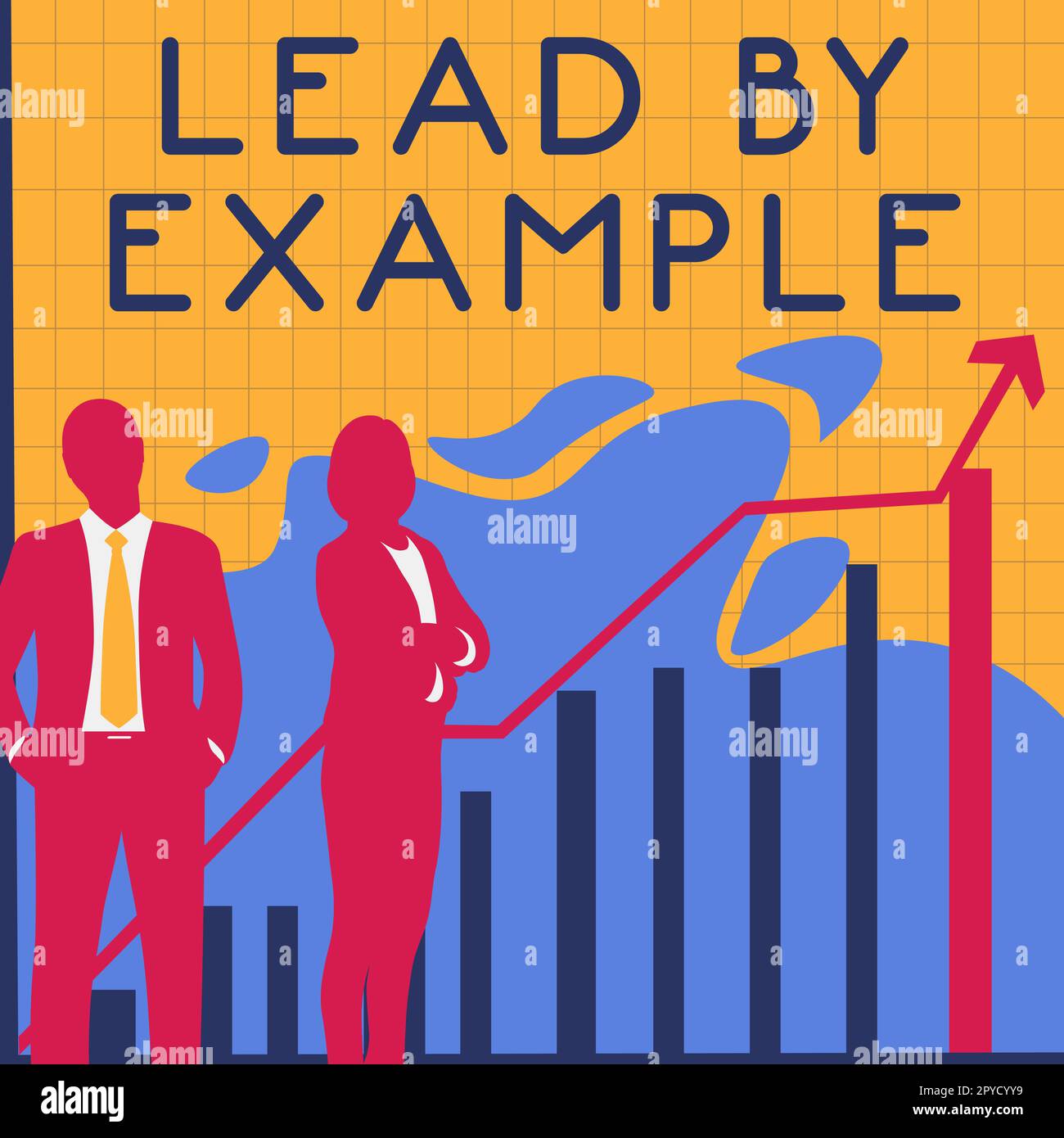 Text caption presenting Lead By Example. Business approach Be a mentor