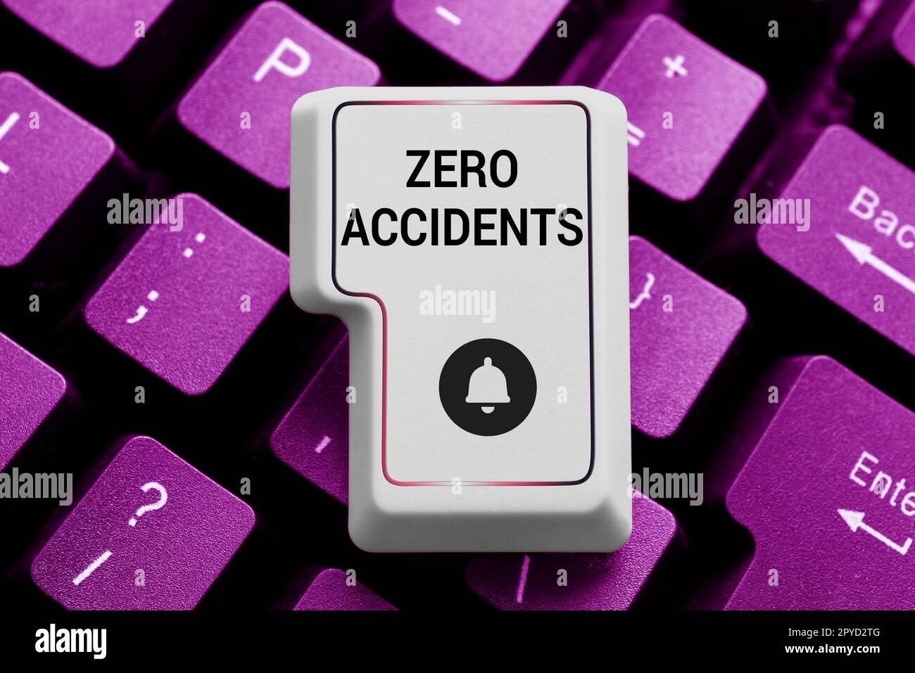 Conceptual caption Zero Accidents. Internet Concept important strategy for preventing workplace accidents Stock Photo
