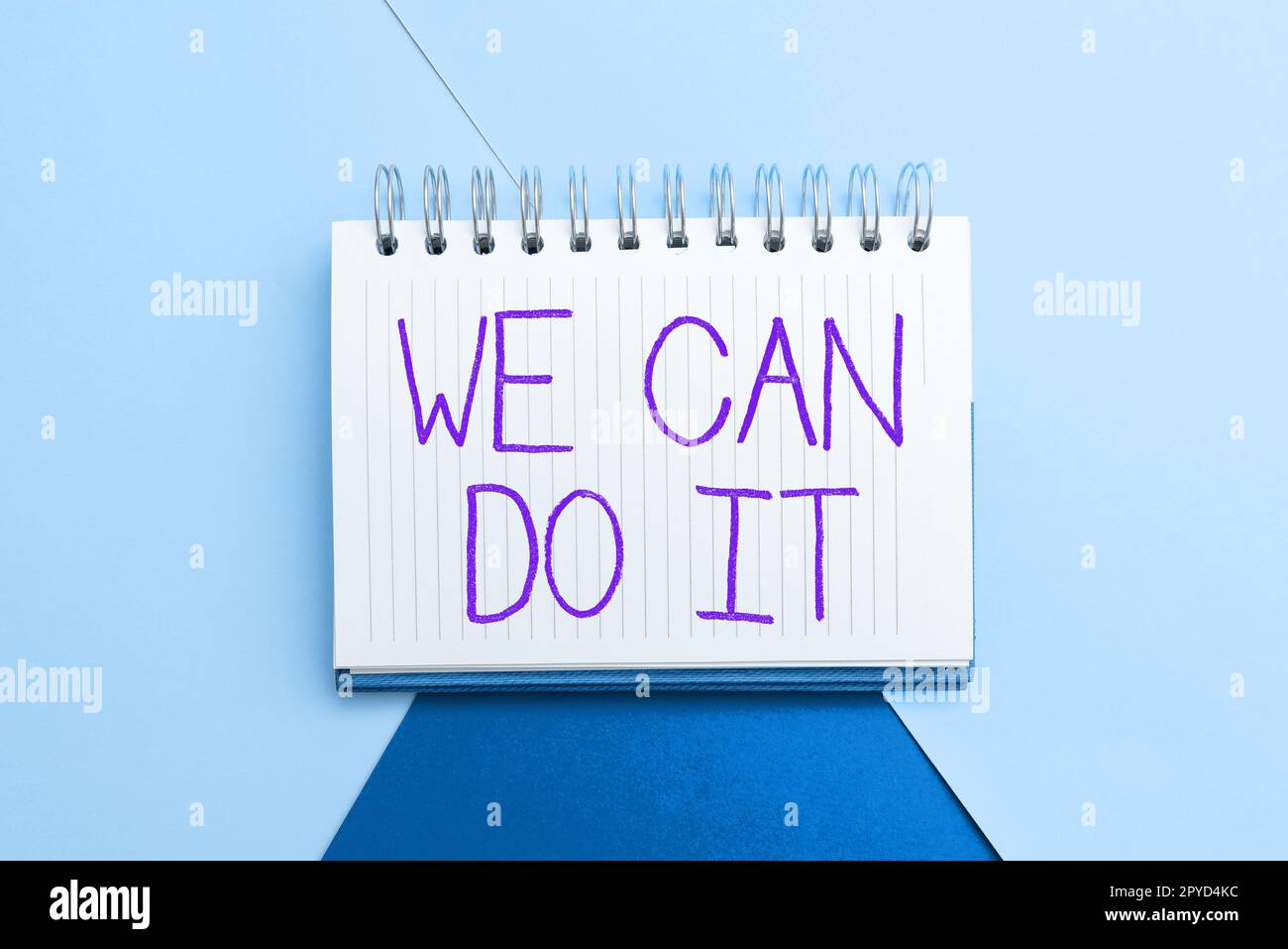 Sign displaying We Can Do It. Business showcase see yourself as powerful capable person Stock Photo