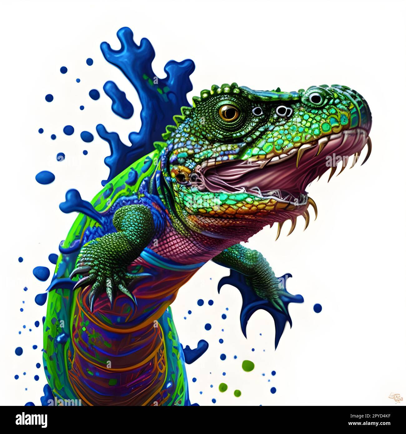 artificial intelligence generated image of varieties cold-blooded