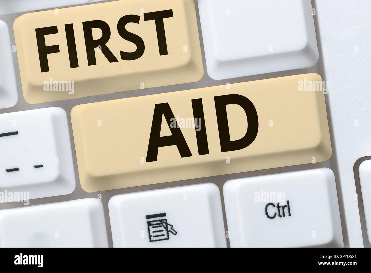 First Aid Writing Image Writing displaying text First Aid. Business idea Practise of healing ...